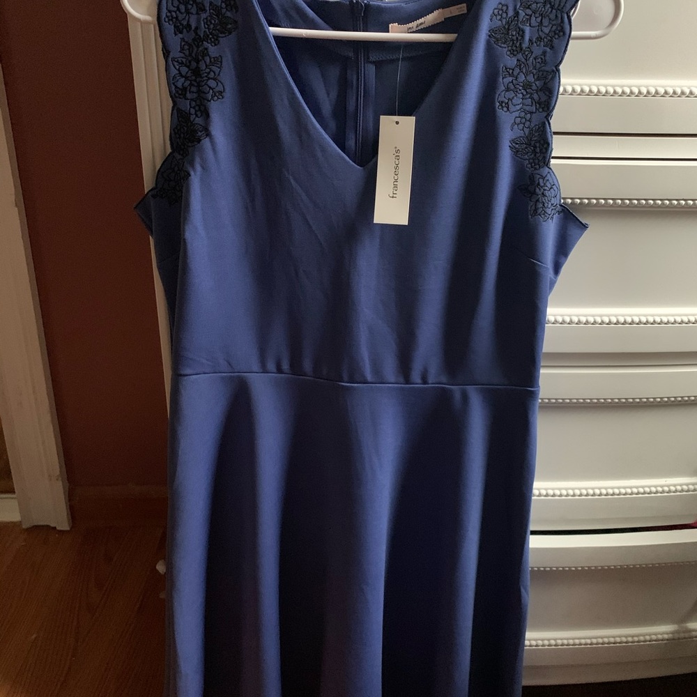 Blue casual dress